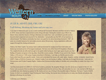Tablet Screenshot of montanawesternrealty.com